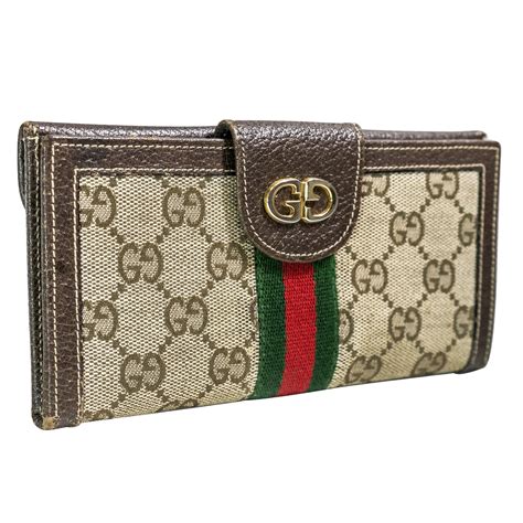 vintage gucci monogram wallet